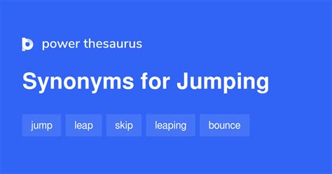 synonyms for jump|antonym for jumps.